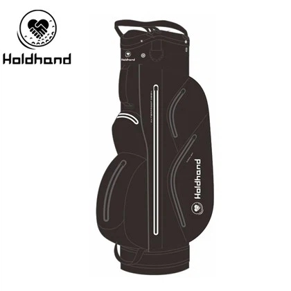 اپنی مرضی کے مطابق رنگ لوگو رنگین گرم ڈیزائن پ لیدر میٹریل گالف کارٹ بیگ