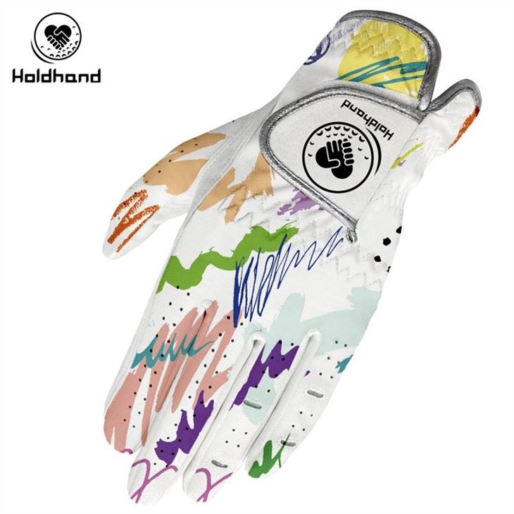 Hot Sales Deciduous Theme Printed Golf Gloves Customized Pattern With Low MOQ