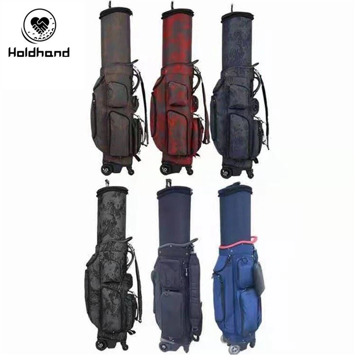 Multi Function Black Red Water-resistant Polyester Custom Design Golf Bags Golf Cart Bag