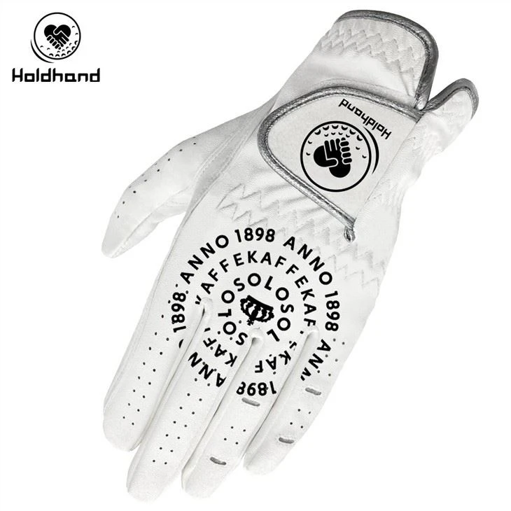 Popular Type White Cabretta Leather Golf Glove Soft And Smooth Hands Feel OEM