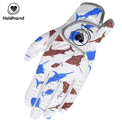 کسٹم لوگو سافٹ ٹچنگ نیا ڈیزائن PU Cabretta Golf Gloves Custom Logo